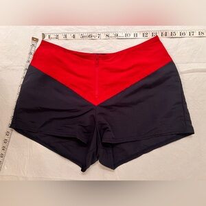 Nautica Shorts Size S Swim Cover Up Shorts Red and Blue